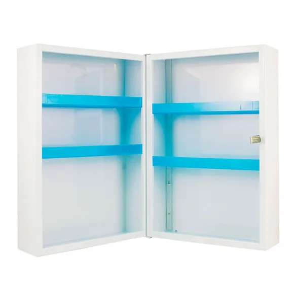 ARMOIRE À PHARMACIE BLANCHE 1 PORTE EN TÔLE