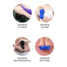 APPAREIL MASSAGE VIBRANT FORME CACAHUETE HI5 CLINTON - BLEU