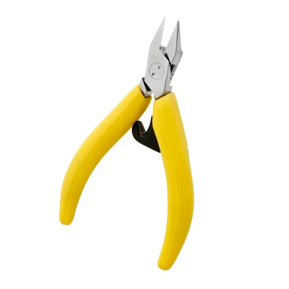 PINCES À ONGLES ERGONOMIQUE 13 CM JAUNE MORS PLATS 15 MM