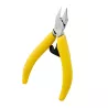 PINCES À ONGLES ERGONOMIQUE 13 CM JAUNE MORS PLATS 15 MM