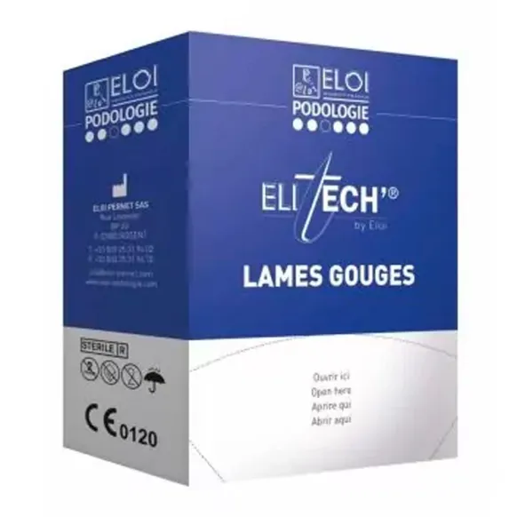LAMES DE GOUGES STÉRILE ELITECH BOITE DISTRIBUTRICE DE 500