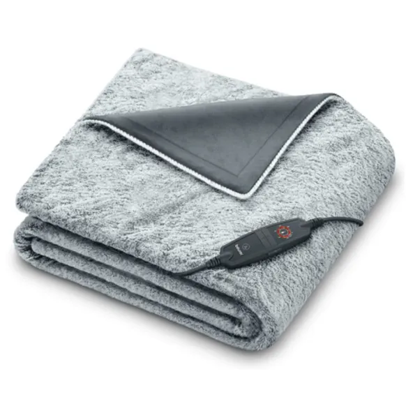 COUVERTURE CHAUFFANTE DOUCE HD 75 NORDIC GREY GREEN PLANET