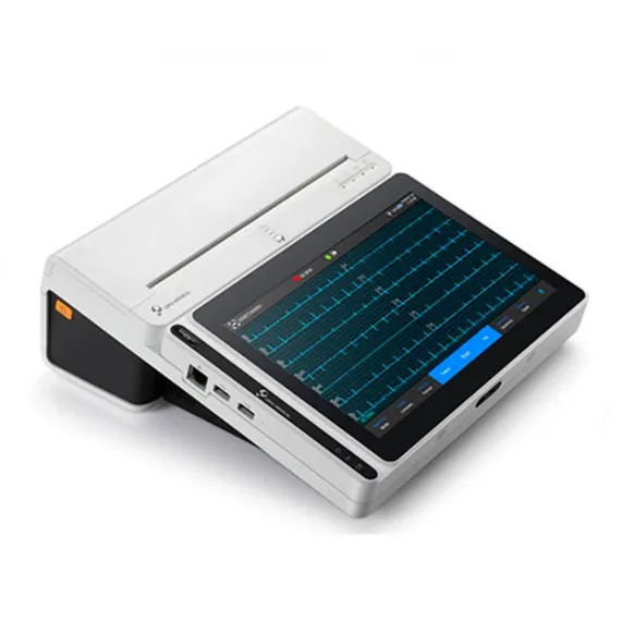 TABLETTE ECG 10 POUCES 12 PISTES AVEC BASE IMPRIMANTE
