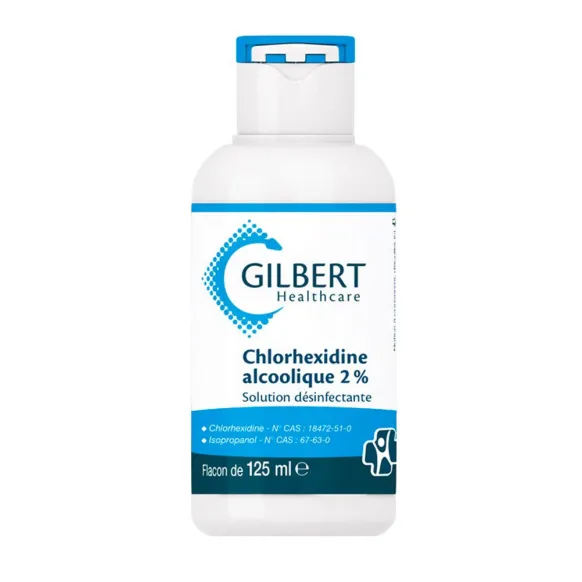 SOLUTION DÉSINFECTANTE CHLORHEXIDINE ALCOOLIQUE 2%