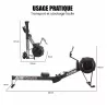 Rameur Air Rower connecté pliable CARE - usage professionnel
