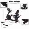 VÉLO ERGOMÈTRE SEMI-ALLONGÉ ROADSTER CARE AUTO-ALIMENTÉ - usage professionnel