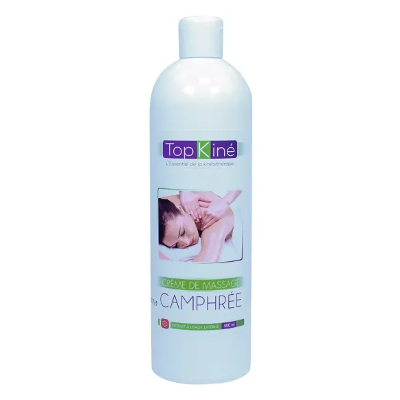CRÈME CAMPHRÉE TOP'KINE EFFET CHAUFFANT MODÉRÉ TOP'KINE - pot de 500 ml