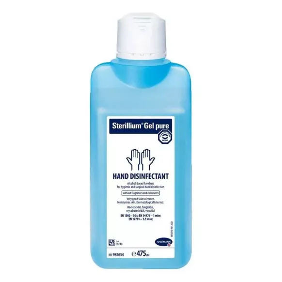 GEL PURE MAINS STERILLIUM SANS RINÇAGE HAUTE TOLÉRANCE - flacon de 475 ml