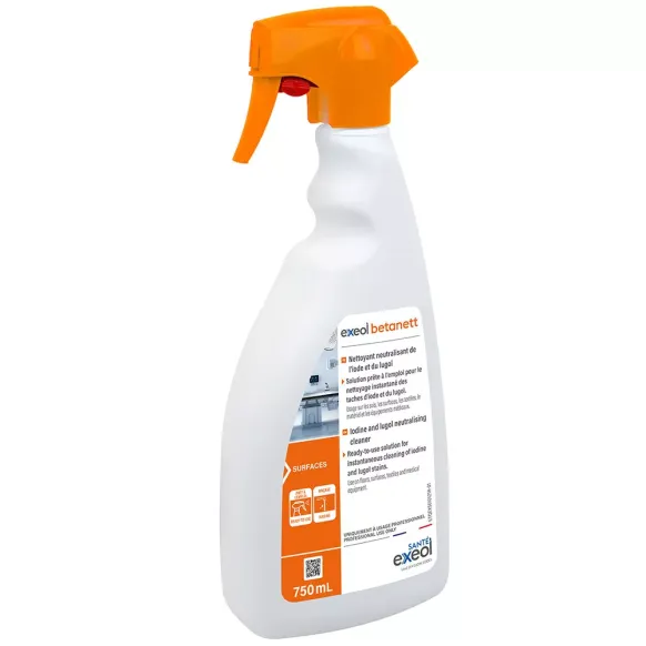 NETTOYANT NEUTRALISANT IODE LUGOL BETANETT SODEL - spray de 750 ml