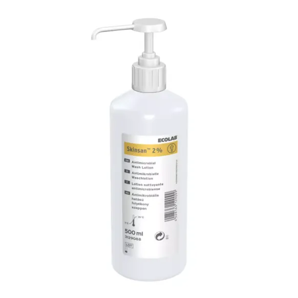 LOTION LAVANTE ANTIMICROBIENNE SKINSAN 2% 500ML + POMPE