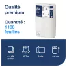 PAPIER HYGIÉNIQUE TRADITIONNEL 2 PLIS TORK DOUX ET RÉSISTANT - lot de 6 rouleaux