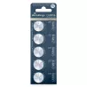 PILES BOUTON LITHHIUM CR2016 3 V TENSION STABLE MEDIARANGE - lot de 5 piles
