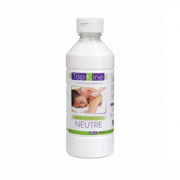 CRÈME DE MASSAGE NEUTRE LONGUE GLISSE TOP'KINE - 500 ml