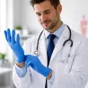 GANTS EN NITRILE ICE BLUE NON POUDRÉS MEDICLINIC - boîte de 100