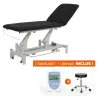 PACK KINÉ ESSENTIEL TABLE ÉLECTRIQUE COMPEX REHAB TABOURET - noir