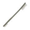 BROSSE À INSTRUMENTS DOUBLE TÊTE NYLON AUTOCLAVABLE - longueur 18 cm