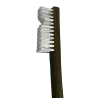 BROSSE À INSTRUMENTS DOUBLE TÊTE NYLON AUTOCLAVABLE - longueur 18 cm