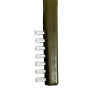 BROSSE À INSTRUMENTS DOUBLE TÊTE NYLON AUTOCLAVABLE - longueur 18 cm