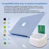 LECTEUR DE CARTE VITALE CONNECT A800 4-EN-1 BI-FENTE USB - lecteur multifonction