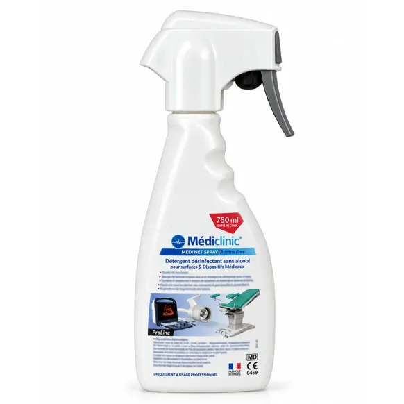 DÉSINFECTANT MEDI'NET SPRAY+ SANS ALCOOL - Spray 750 ml