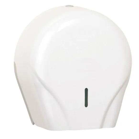 DISTRIBUTEUR PAPIER HYGIÈNIQUE EN PLASTIQUE BLANC