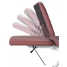 PACK DIVAN ÉLECTRIQUE AVEC TROU VISAGE LIFTBACK Marron + TABOURET OFFERT