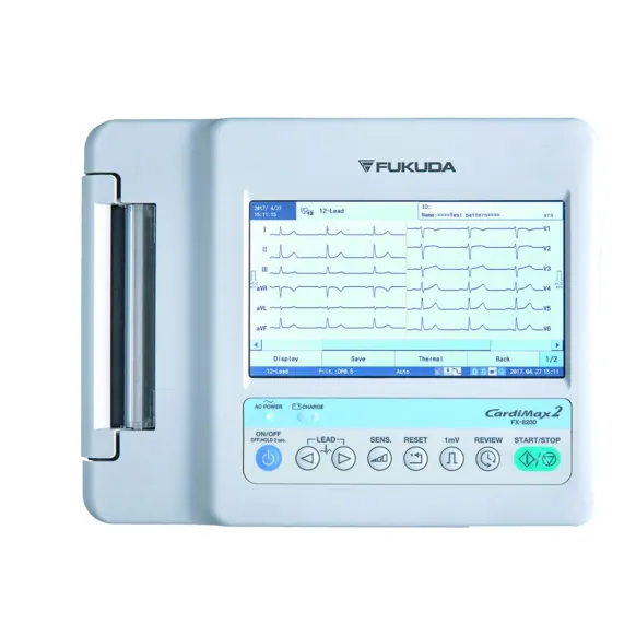 E.C.G FUKUDA 6 PISTES FX8200 AVEC CALCUL DES PARAMÈTRES