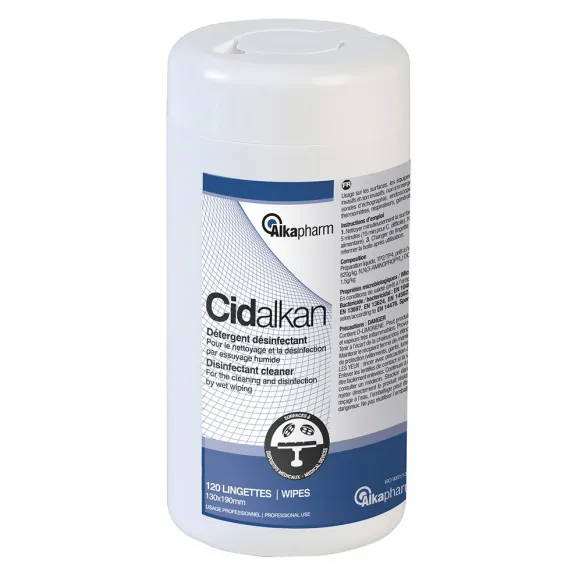 LINGETTES NETTOYANTES ET DÉSINFECTANTES ALKALINGETTES