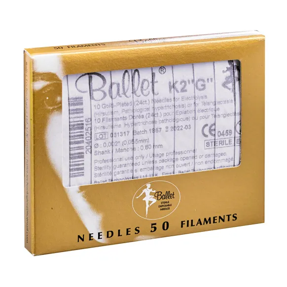 AIGUILLES D'ÉPILATION EN OR BALLET