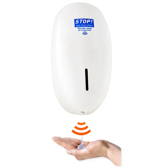 DISTRIBUTEUR ÉLECTRONIQUE «STOP AUX MICROBES»