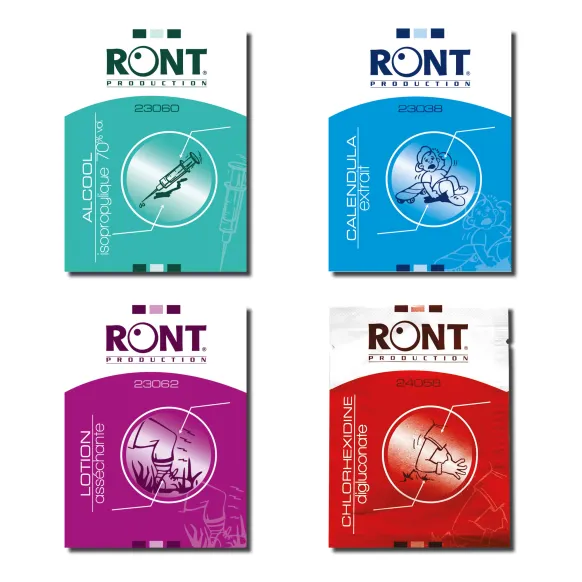 ASSORTIMENTS DE 48 TAMPONS IMPRÉGNÉS