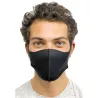 MASQUE TISSU ÉLÉGANCE "SOFT SKIN" ANTIBACTÉRIEN LOT DE 2 MASQUES - NOIR