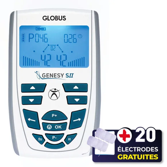 PACK ELECTROSTIMULATEUR GENESY S II + 20 ÉLECTRODES OFFERTES