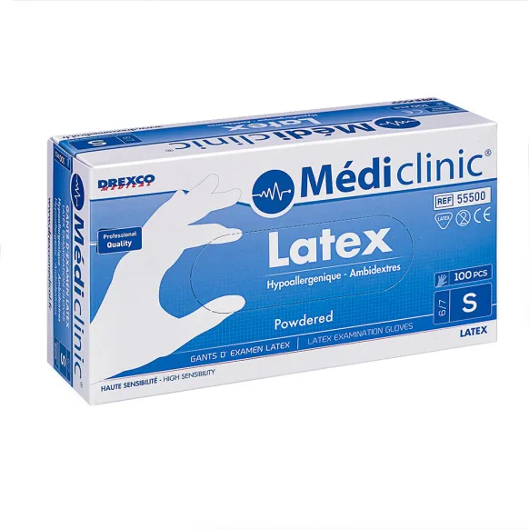 GANTS LATEX POUDRÉS MEDICLINIC