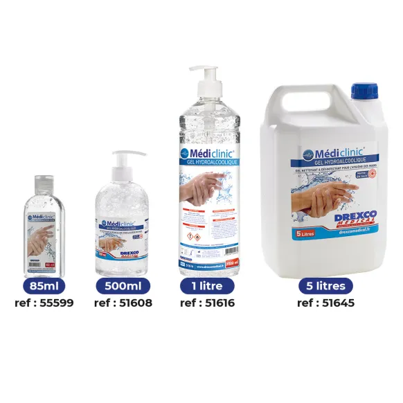 GEL HYDROALCOOLIQUE DERMOSEPT 5 L